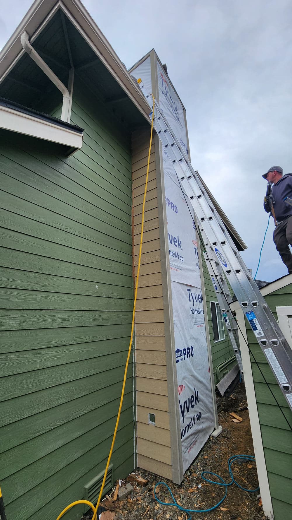 Gallery photos for Chimney Siding Replacement and Rot Repair in Kitsap County: Image #6