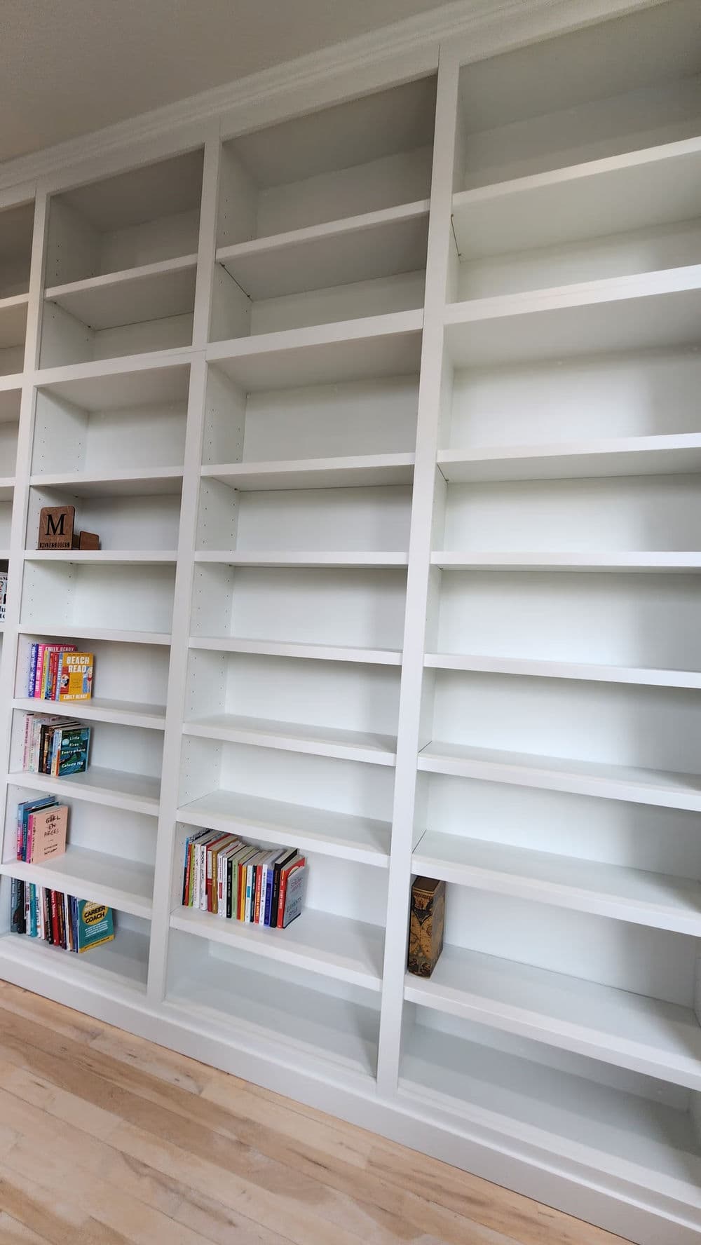 Floor-to-Ceiling Built-In Bookcase in Gig Harbor