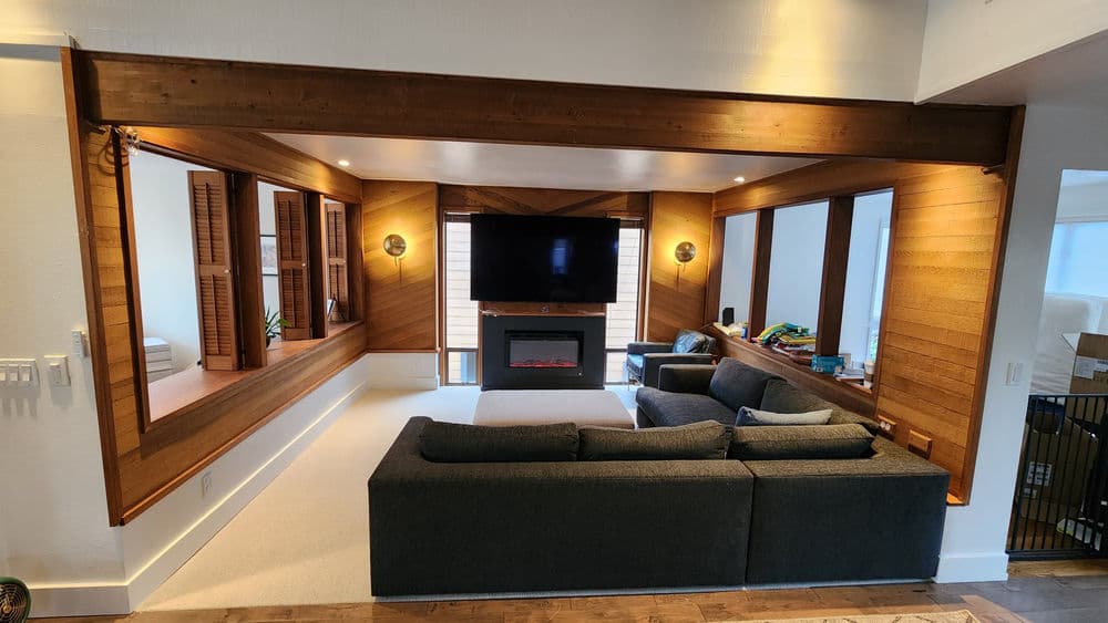 Project Sunken Living Room Rebuild and Carpet Install in Fox Island image