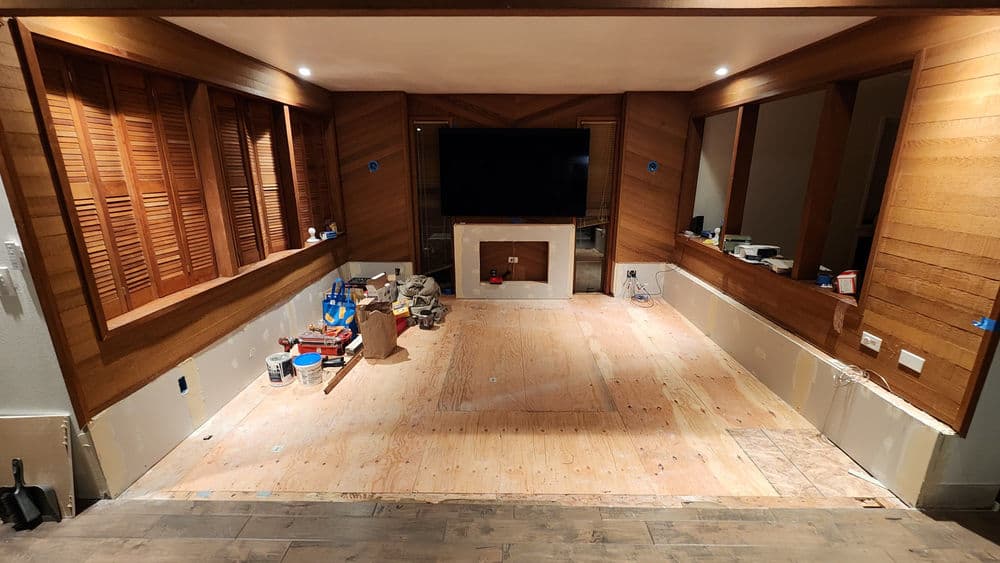 Gallery photos for Sunken Living Room Rebuild and Carpet Install in Fox Island: Image #10