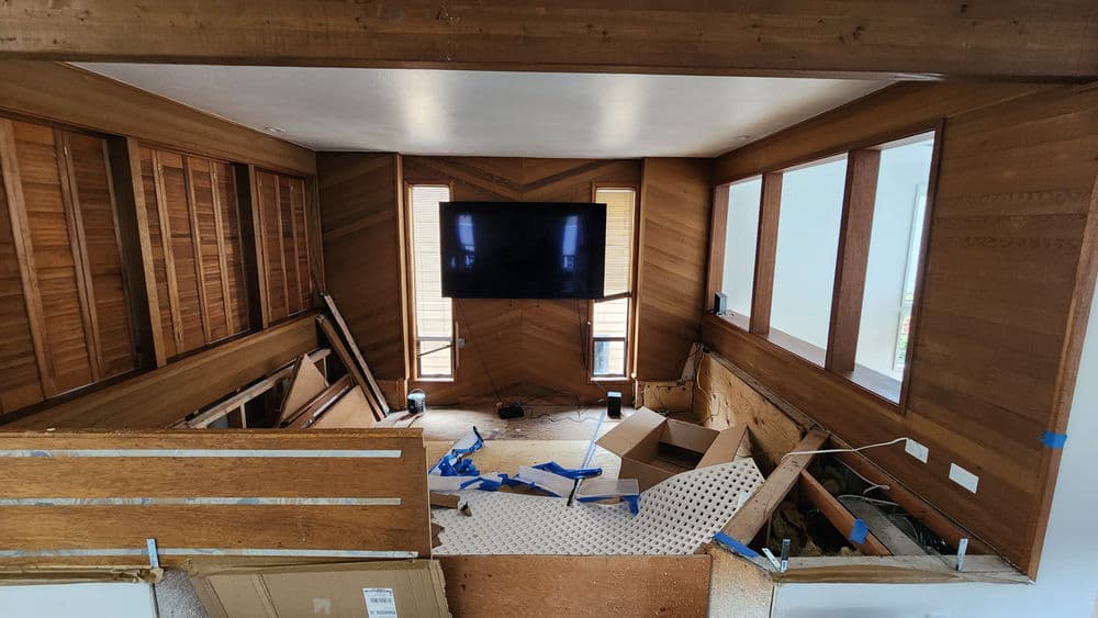 Gallery photos for Sunken Living Room Rebuild and Carpet Install in Fox Island: Image #11