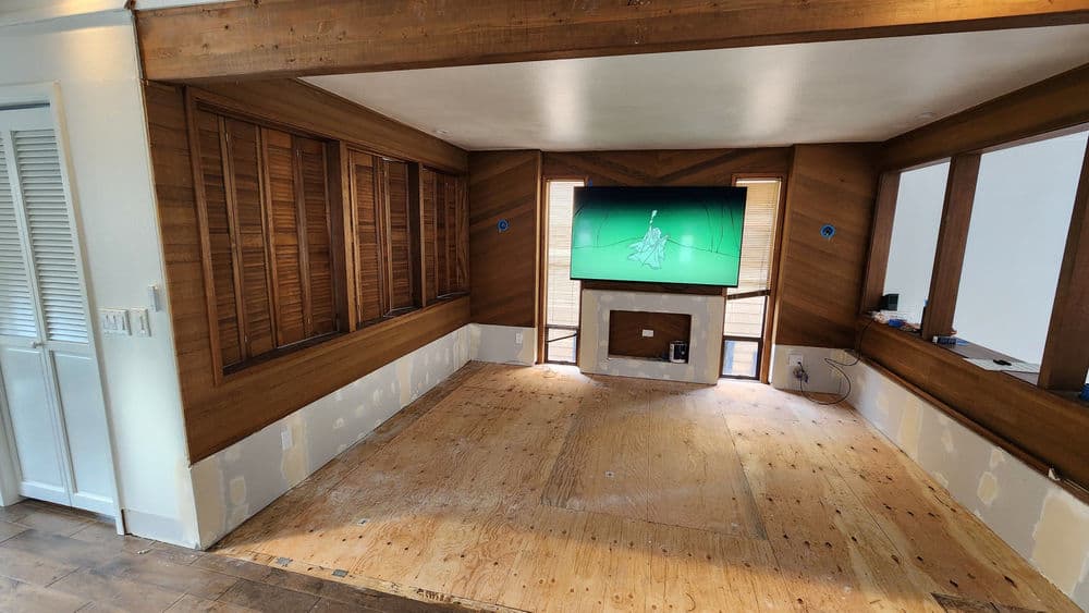 Gallery photos for Sunken Living Room Rebuild and Carpet Install in Fox Island: Image #16