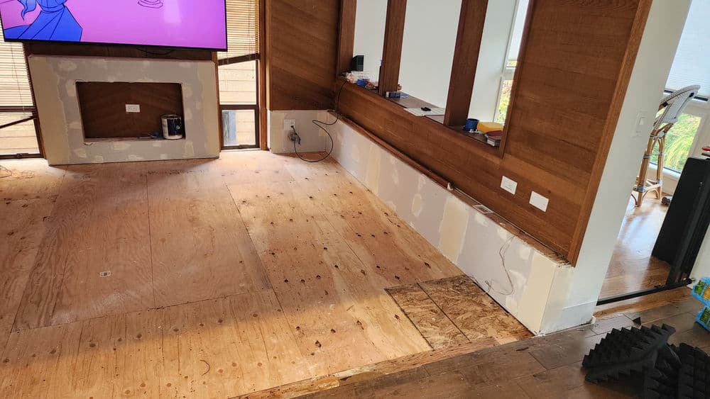 Gallery photos for Sunken Living Room Rebuild and Carpet Install in Fox Island: Image #18