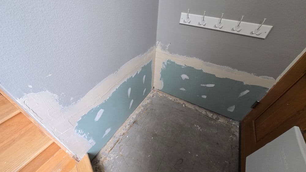 Entryway Flooring and Drywall Renovation in Poulsbo WA